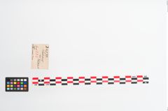 Etiketten zu Eisenlanzenspitze (NHMW-PRAE-024370)